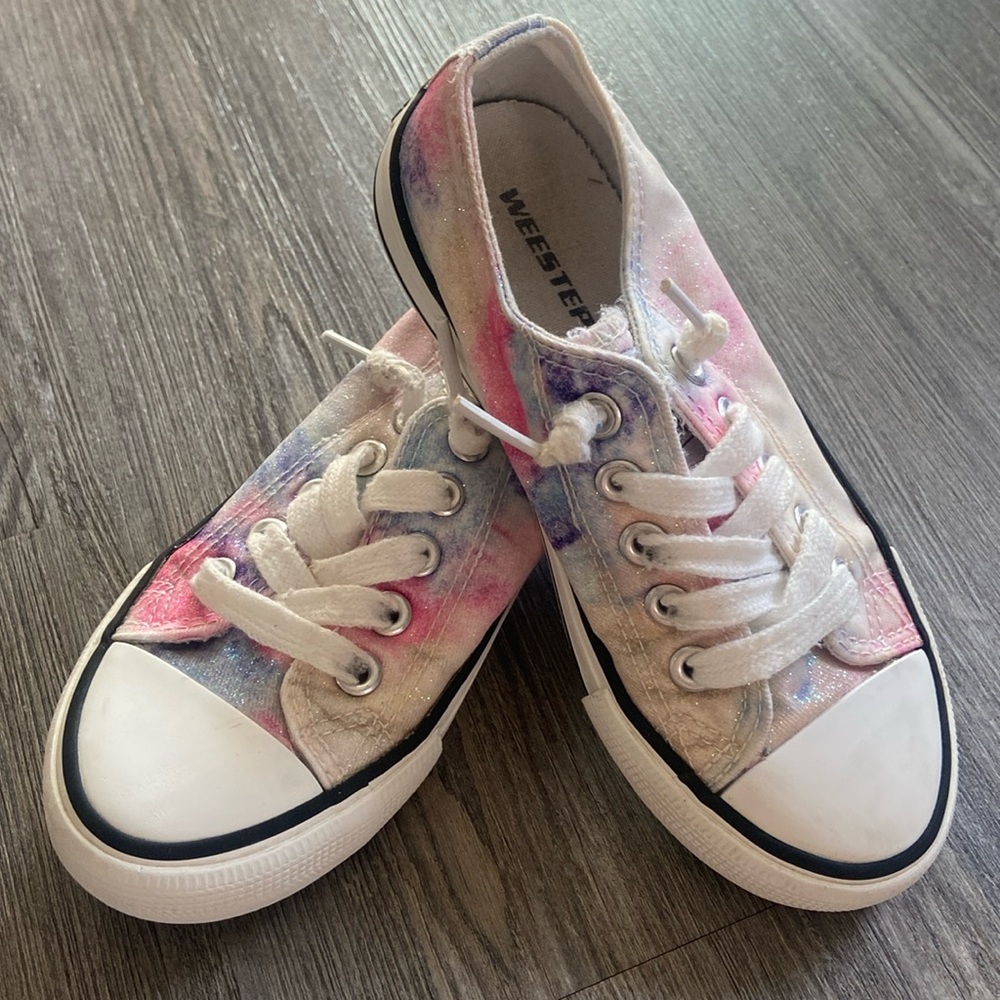 Kids Weestep Originals Sparkle Tie Dye Sneakers Size 12